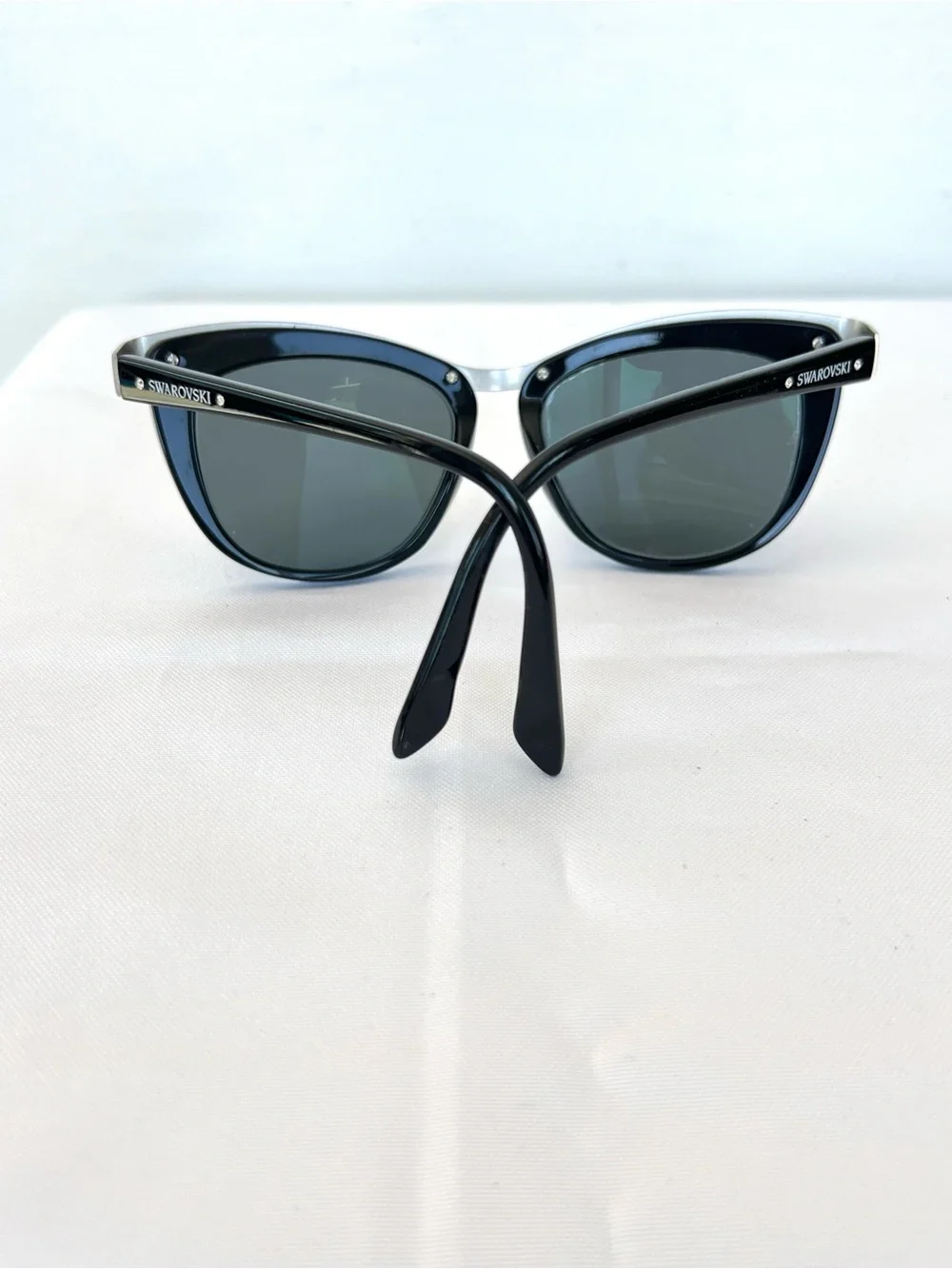SWAROVSKI DIVA Italy SW 61 05B Cat Eye BB Glitter Frames Eyewear Glasses
